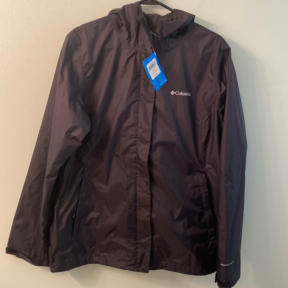 NWT Columbia black windbreaker